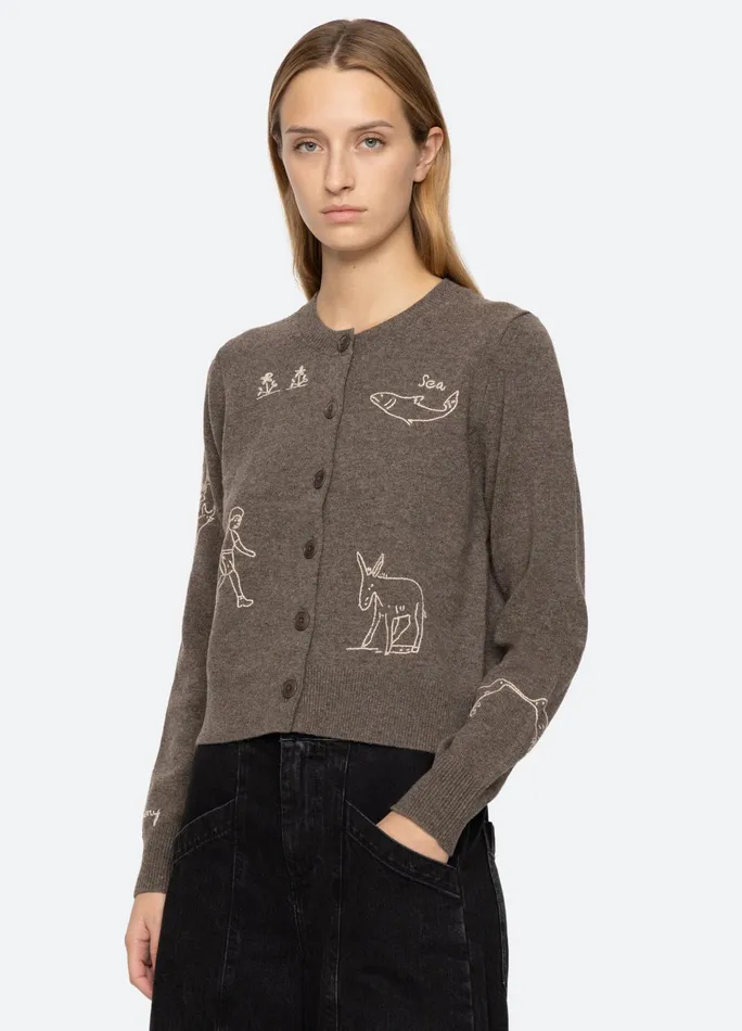 Sea New York Tops Demi Cardigan Gray 8211 Women