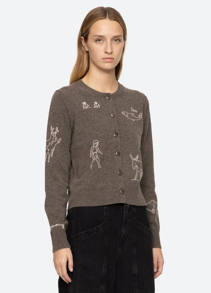 Sea New York Tops Demi Cardigan Gray 8211 Women
