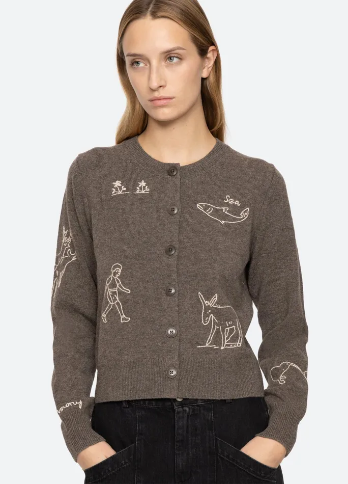 Sea New York Tops Demi Cardigan Gray 8211 Women
