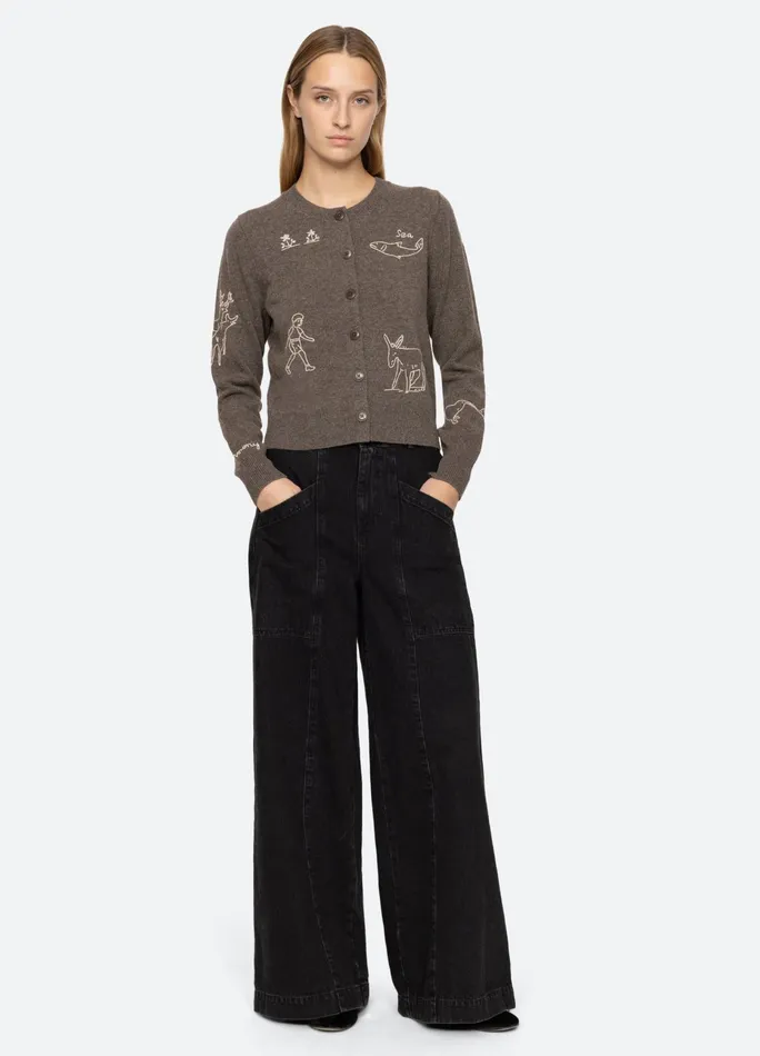 Sea New York Tops Demi Cardigan Gray 8211 Women