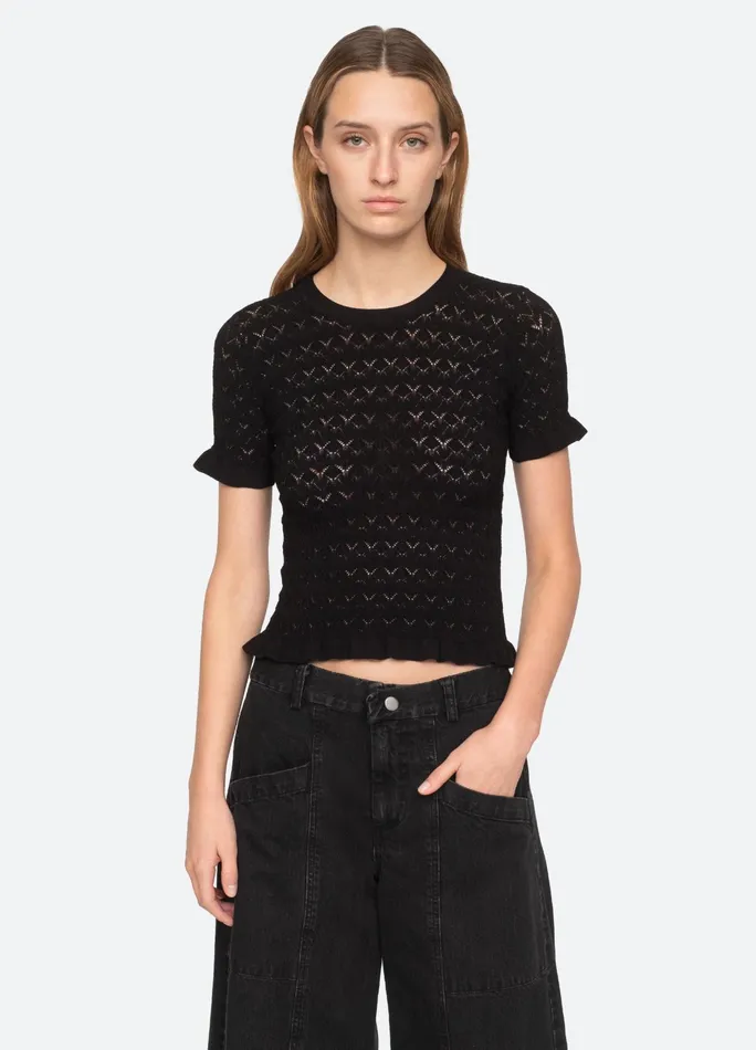 Sea New York Tops Rue SS Sweater Black 8211 Women