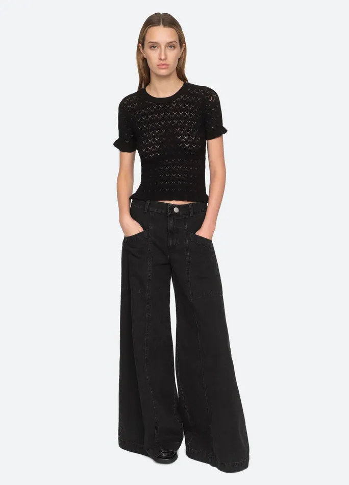 Sea New York Tops Rue SS Sweater Black 8211 Women