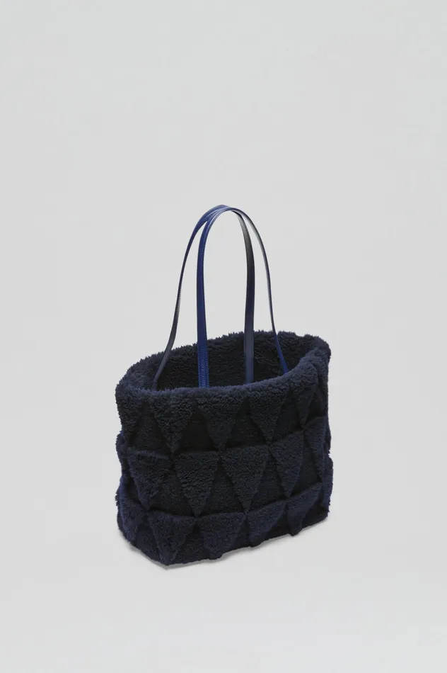 SHEARLING TOTE DARKNAVY Women Bags Scanlan Theodore SHEARLING TOTE DARKNAVY Women Bags Scanlan Theodore