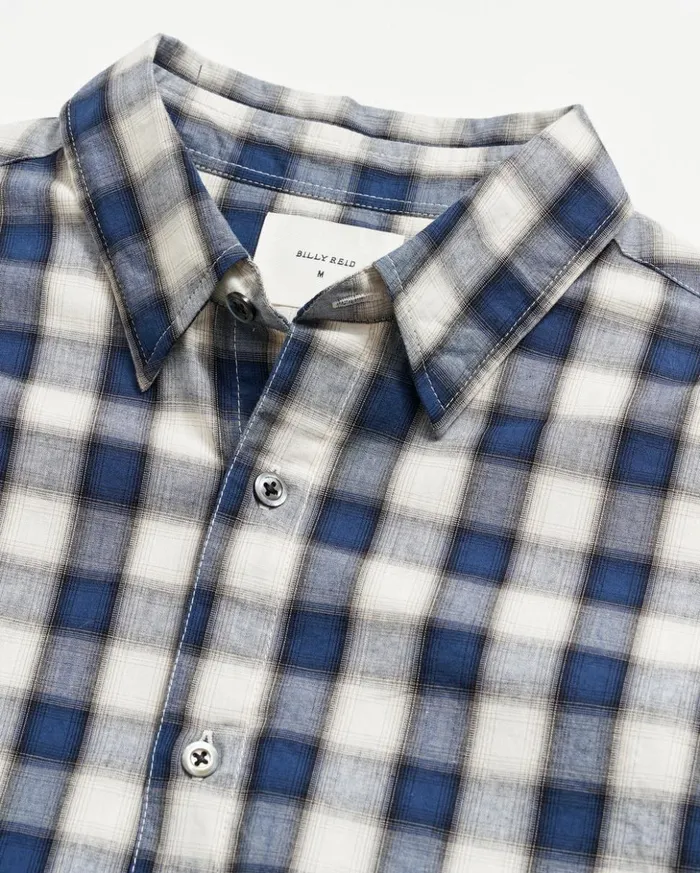 Shirting Men Billy Reid Shadow Plaid Tuscumbia Shirt Hidden Bd Bluenatural
