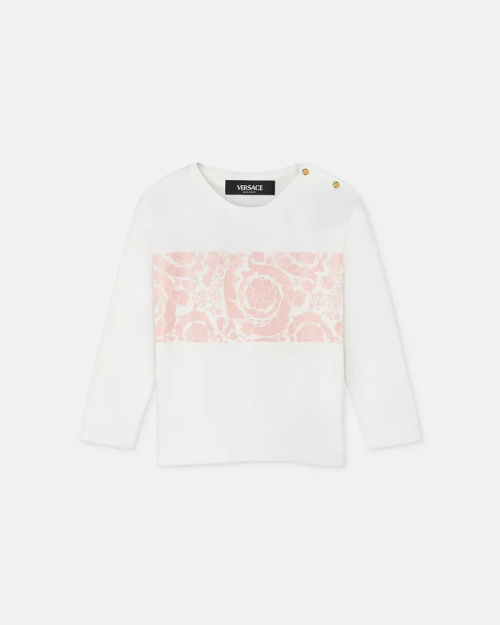 Shirts and Tshirts Kids Versace Barocco Baby TShirt Light Pink