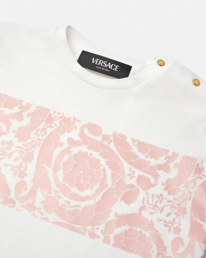 Shirts and Tshirts Kids Versace Barocco Baby TShirt Light Pink