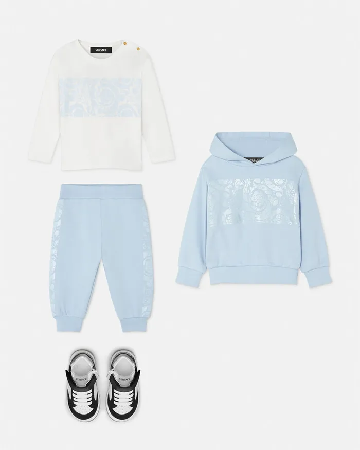 Shirts and Tshirts Kids Versace Barocco Baby TShirt White