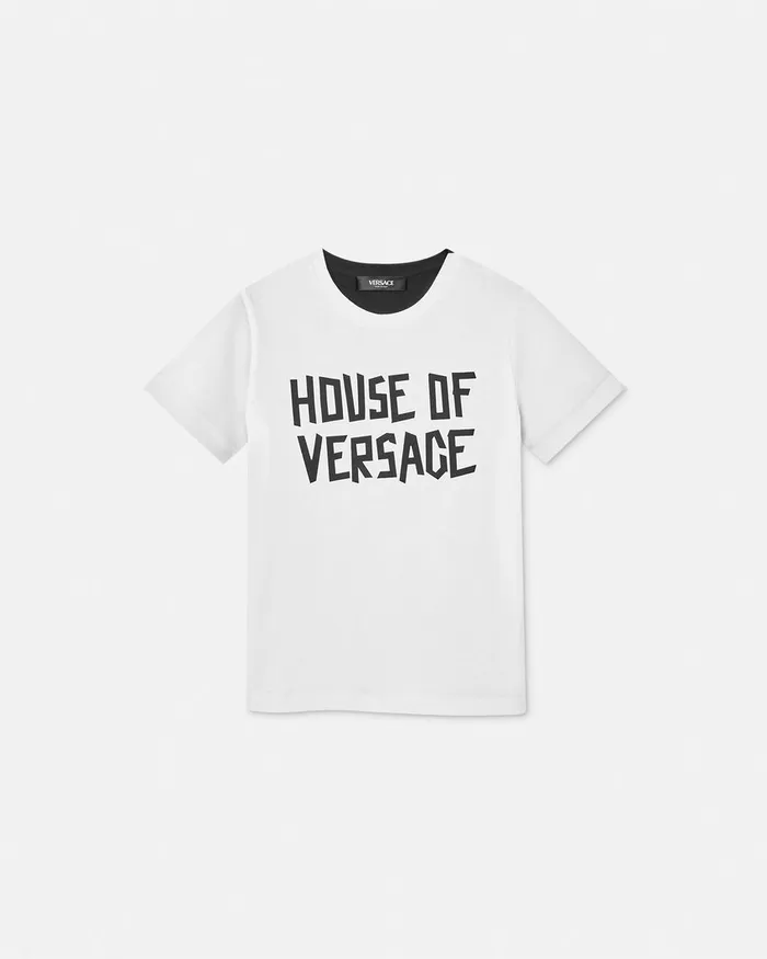 Shirts and Tshirts Kids Versace TShirt Blackwhite