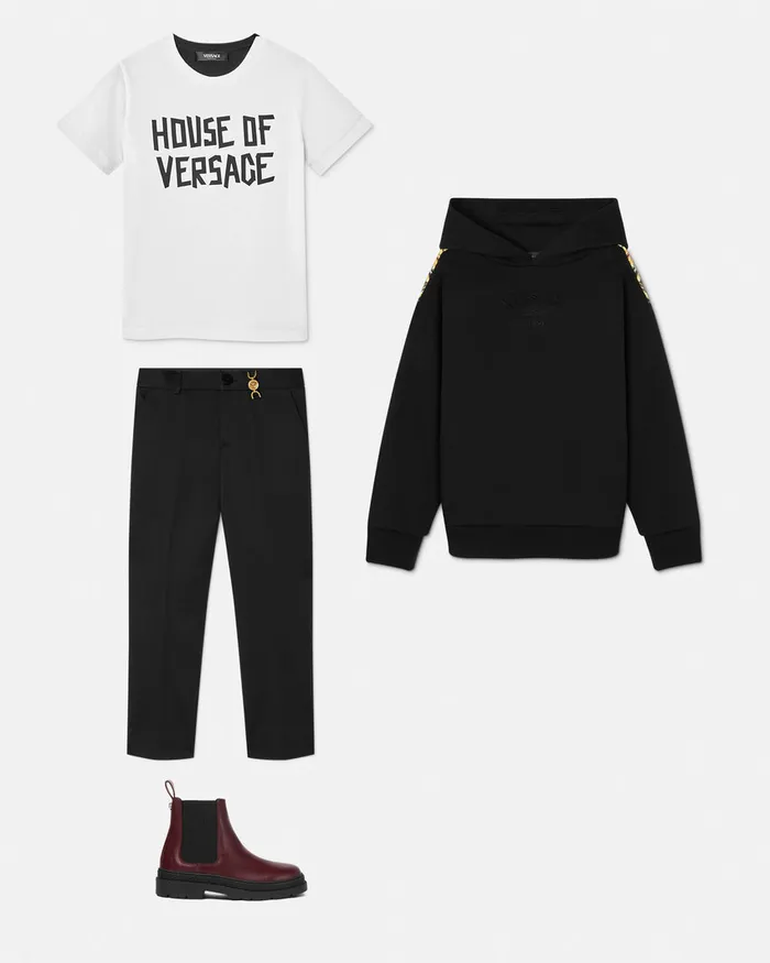 Shirts and Tshirts Kids Versace TShirt Blackwhite