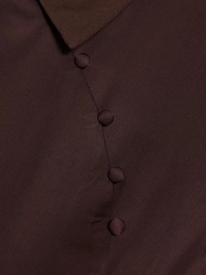 Shirts and Tops Women Holzweiler Bello Blouse Dk Brown