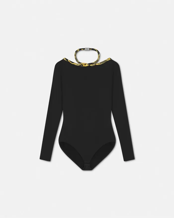 Shirts and Tops Women Versace La Coupe Des Dieux Bodysuit Black