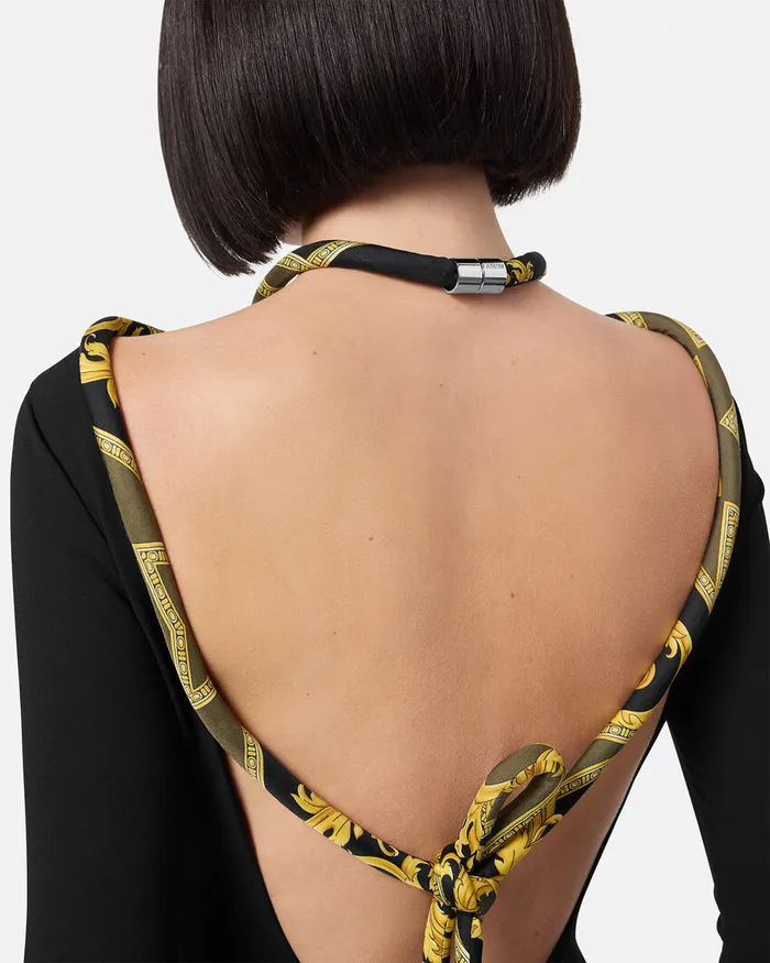 Shirts and Tops Women Versace La Coupe Des Dieux Bodysuit Black