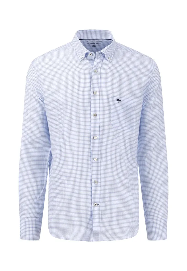 Shirts Men FYNCHHATTON Soft Oxford Shirt Made Of Cotton Light Blue Stripelight Bluenavywhitelight Blue Checkpinkpink Stripe