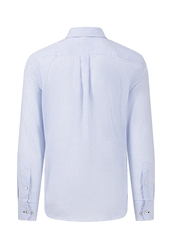 Shirts Men FYNCHHATTON Soft Oxford Shirt Made Of Cotton Light Blue Stripelight Bluenavywhitelight Blue Checkpinkpink Stripe