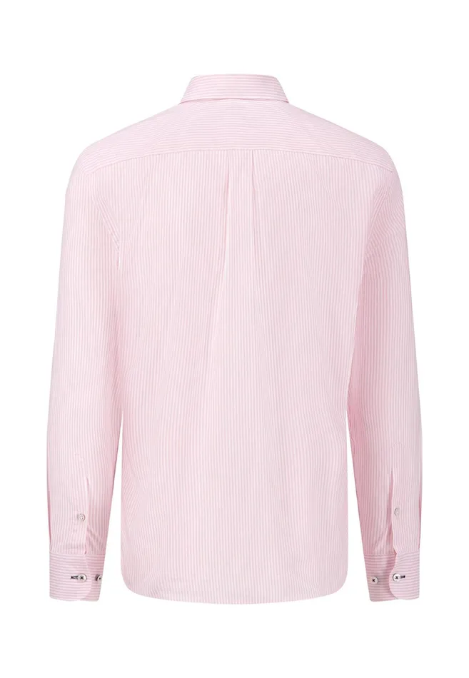 Shirts Men FYNCHHATTON Soft Oxford Shirt Made Of Cotton Light Blue Stripelight Bluenavywhitelight Blue Checkpinkpink Stripe
