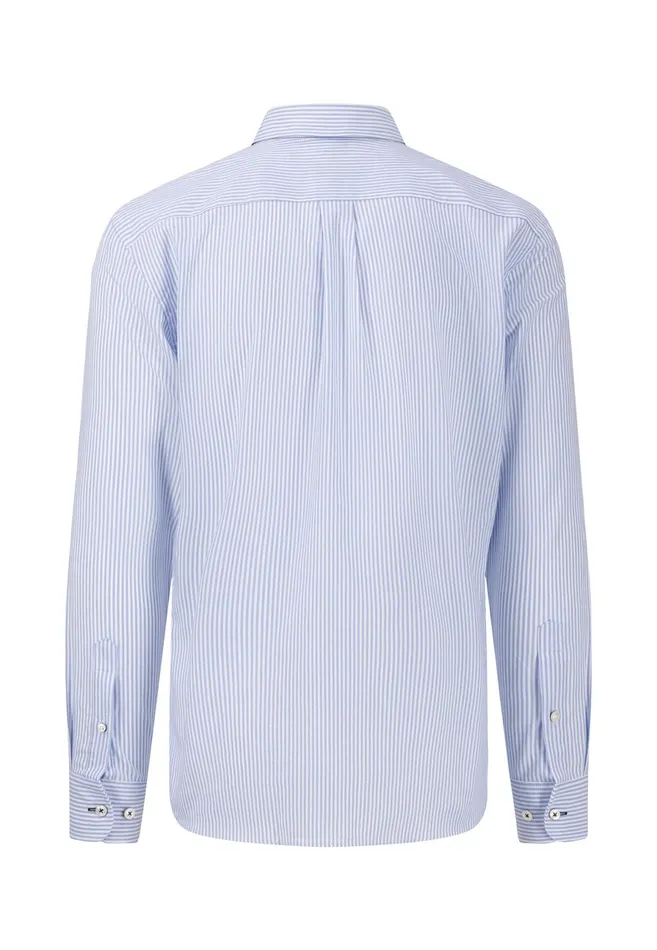 Shirts Men FYNCHHATTON Soft Oxford Shirt Made Of Cotton Light Blue Stripelight Bluenavywhitelight Blue Checkpinkpink Stripe