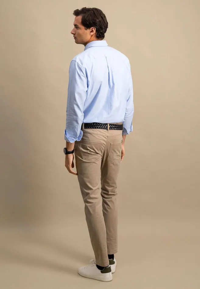 Shirts Men FYNCHHATTON Soft Oxford Shirt Made Of Cotton Light Blue Stripelight Bluenavywhitelight Blue Checkpinkpink Stripe