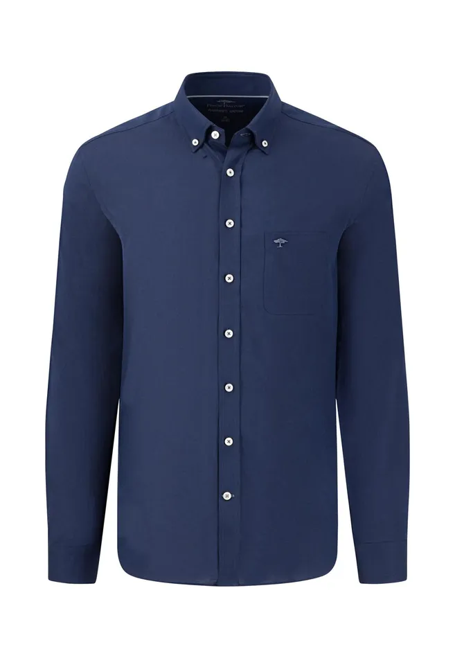 Shirts Men FYNCHHATTON Soft Oxford Shirt Made Of Cotton Light Blue Stripelight Bluenavywhitelight Blue Checkpinkpink Stripe