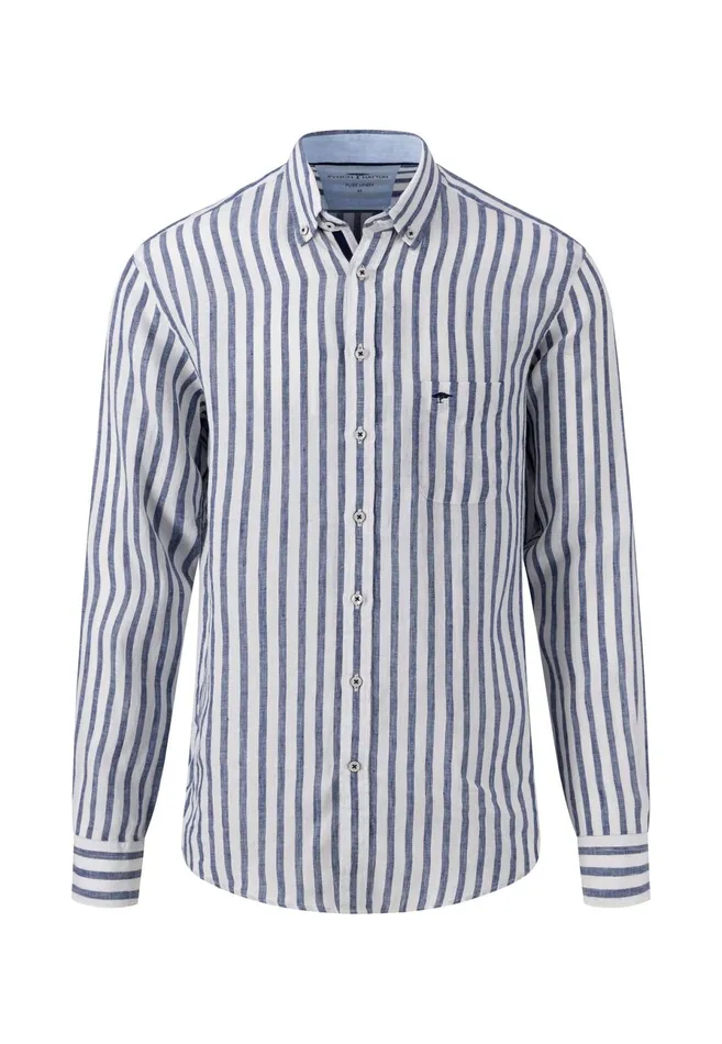 Shirts Men FYNCHHATTON Stylish Linen Shirt With Stripes Navycrystal Bluesoft Greenwhite Shirts Men FYNCHHATTON Stylish Linen Shirt With Stripes Navycrystal Bluesoft Greenwhite