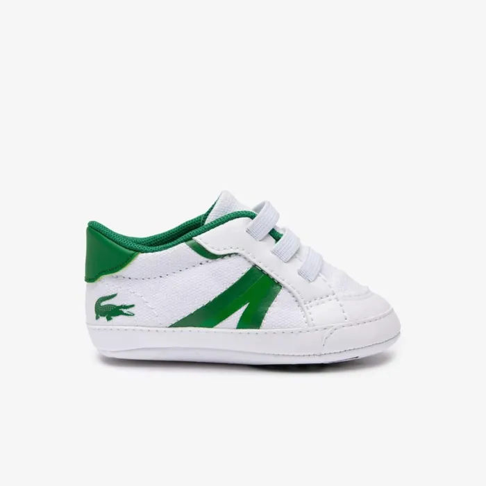 Shoes and Accessories Kids Lacoste Infants L004 Cub Sneakers Whitegreen 082