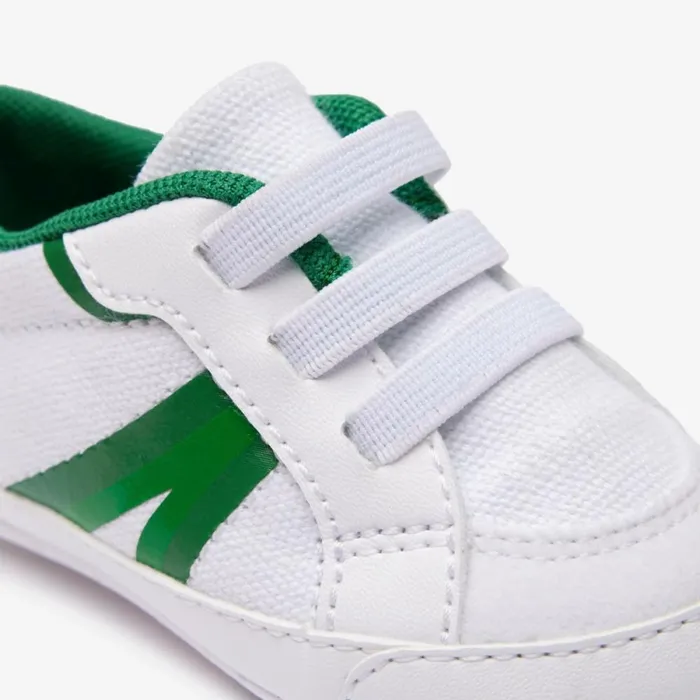 Shoes and Accessories Kids Lacoste Infants L004 Cub Sneakers Whitegreen 082