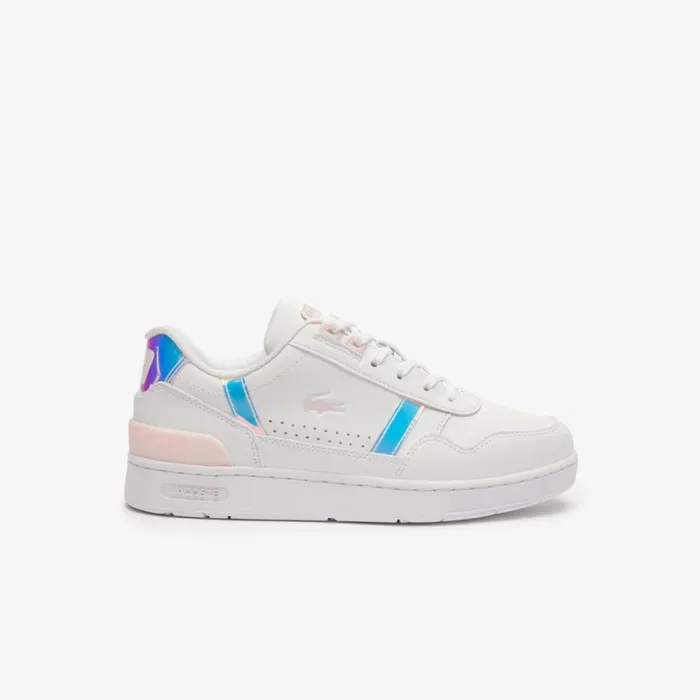 Shoes and Accessories Kids Lacoste Juniors039 TClip Sneakers Whtlt Pink 1y9
