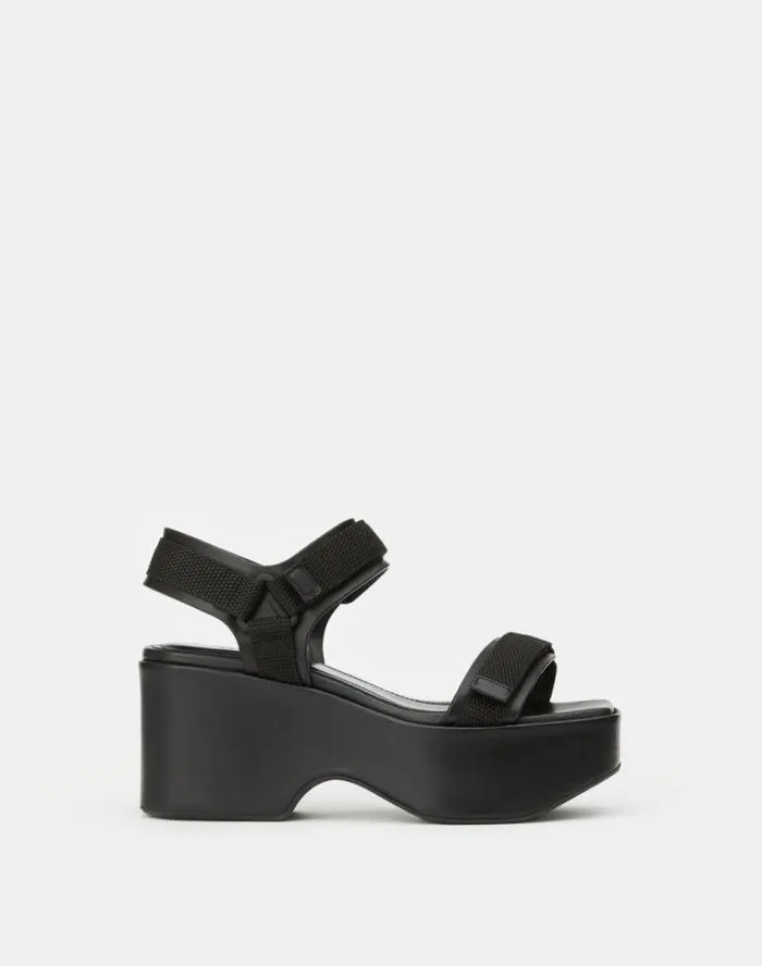 Shoes Nappa Leather Platform Sandal Black Lafayette 148 New York Sandals