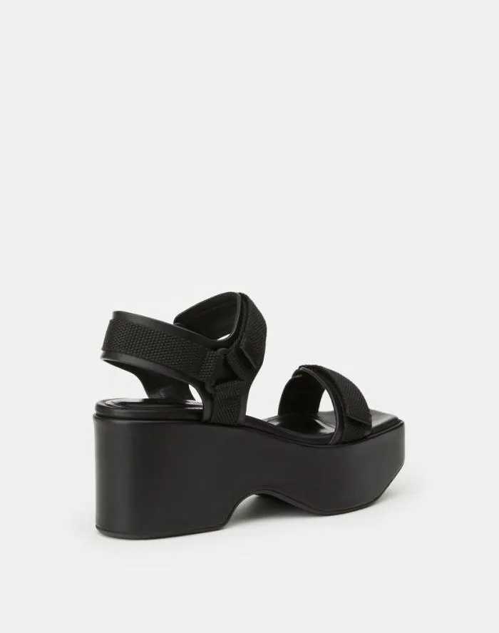 Shoes Nappa Leather Platform Sandal Black Lafayette 148 New York Sandals