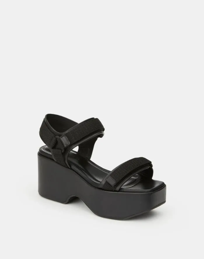 Shoes Nappa Leather Platform Sandal Black Lafayette 148 New York Sandals