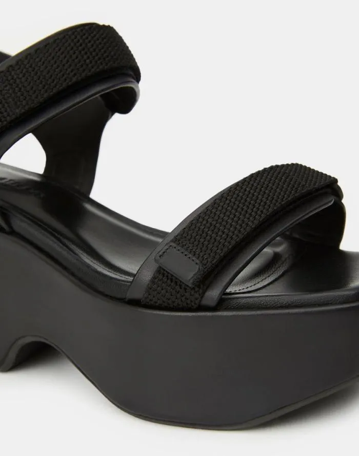 Shoes Nappa Leather Platform Sandal Black Lafayette 148 New York Sandals