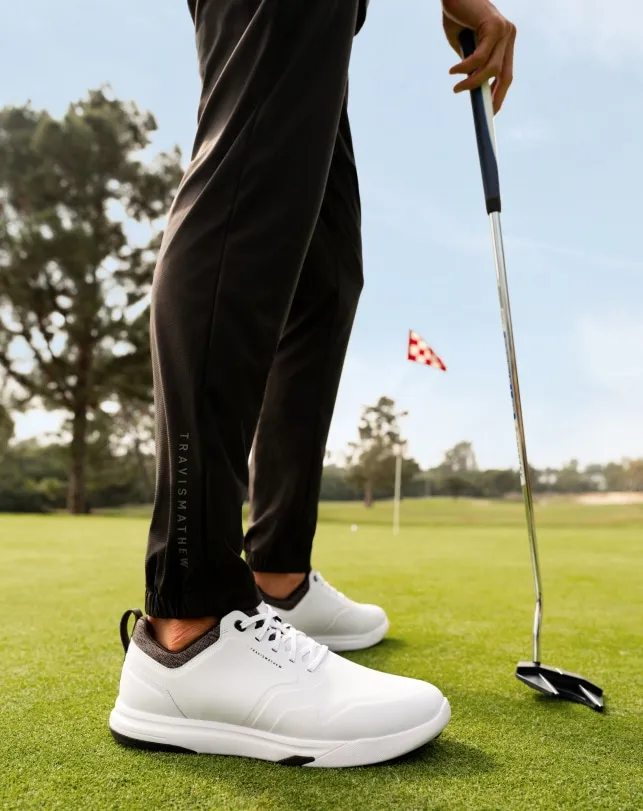 Shoes Performance Shoes TravisMathew The Daily Pro Plus Golf Shoe Whiteblack
