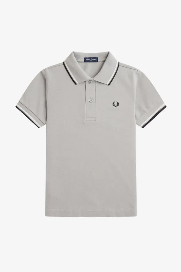 Shop The ShirtKids Twin Tipped Shirt Limestoneecrublack Fred Perry Kids