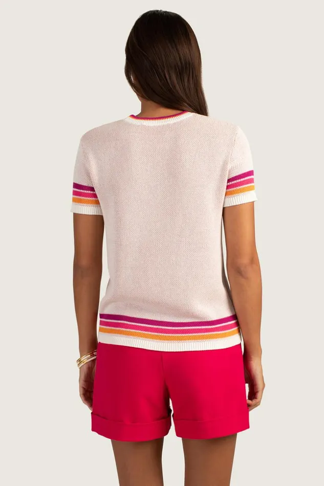 SHOP Trina Turk ALL TOPS MIRAGE CREWNECK