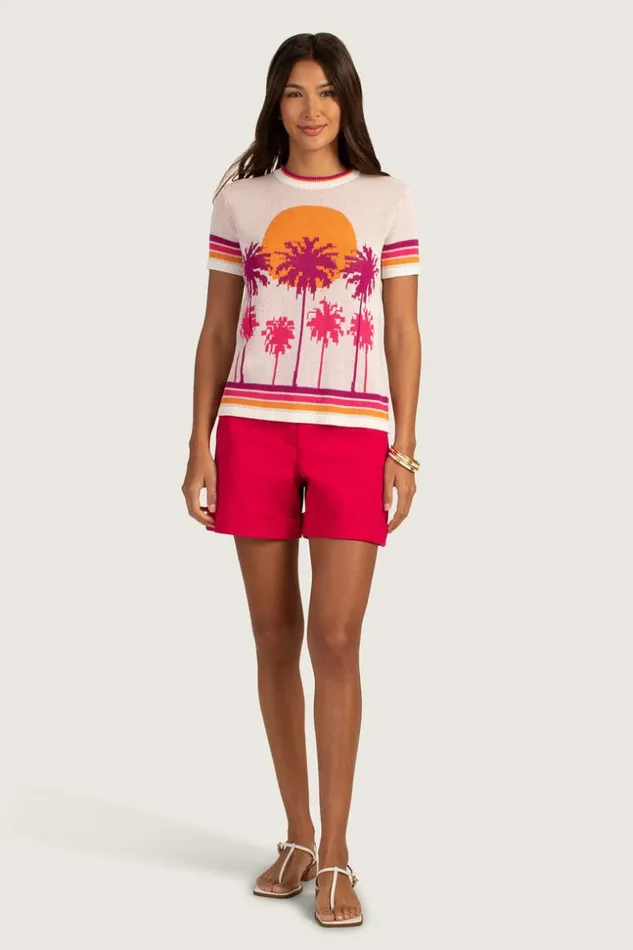 SHOP Trina Turk ALL TOPS MIRAGE CREWNECK