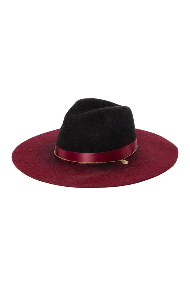 SHOP Trina Turk BELTS SCARVES and HATS TT OMBRE FELT FEDORA