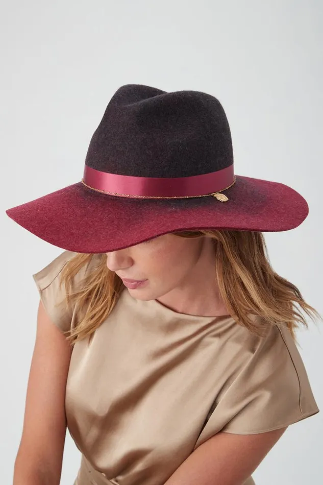 SHOP Trina Turk BELTS SCARVES and HATS TT OMBRE FELT FEDORA