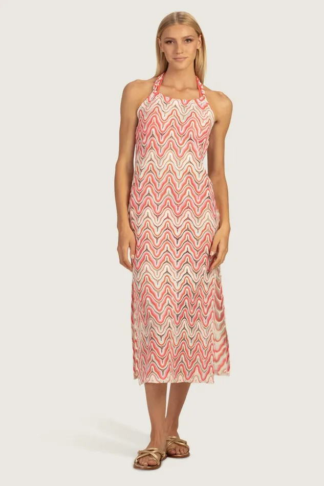 SHOP Trina Turk MATCHING SWIM SETS SERAFINA CROCHET HALTER MAXI