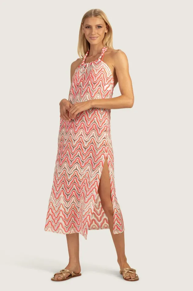 SHOP Trina Turk MATCHING SWIM SETS SERAFINA CROCHET HALTER MAXI