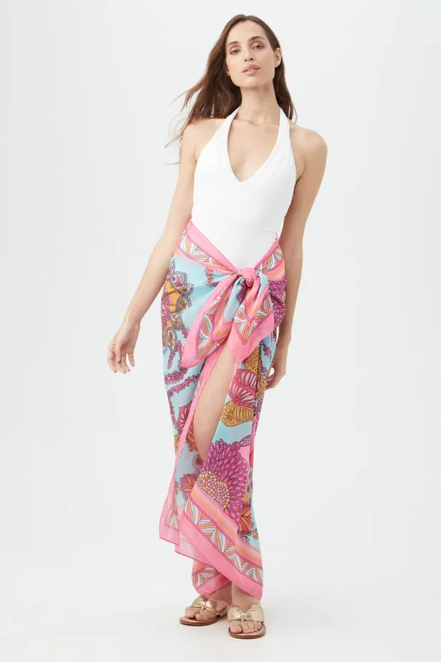 SHOP Trina Turk MATCHING SWIM SETS WOMEN039S MEILANI PAREO SWIM COVERUP