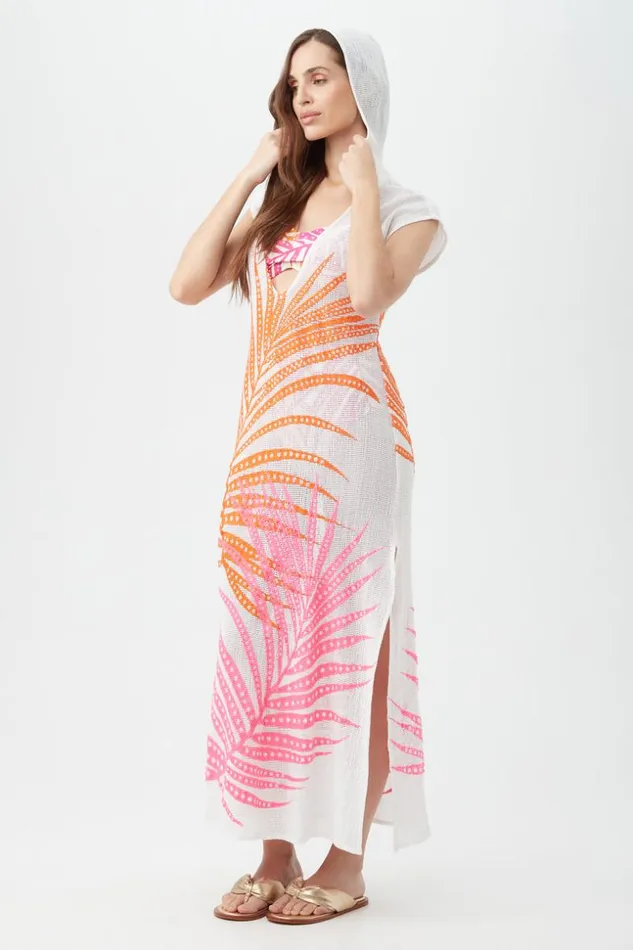 SHOP Trina Turk MATCHING SWIM SETS WOMEN039S SHEER TROPICS VNECK SLEEVELESS MAXI DRESS SWIM COVERUP