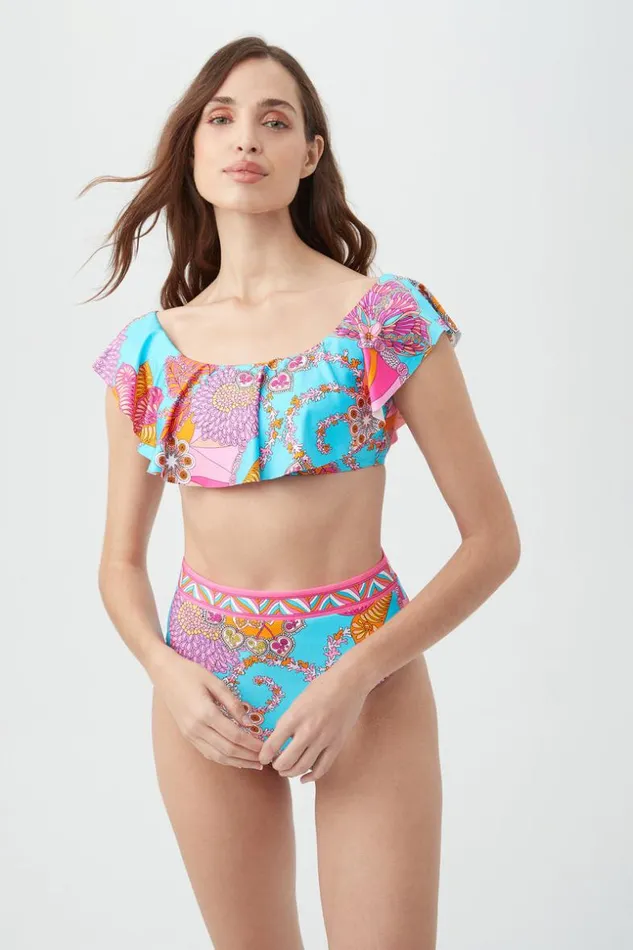 SHOP Trina Turk SWIM TOPS WOMEN039S MEILANI OFF THE SHOULDER BANDEAU SWIM TOP