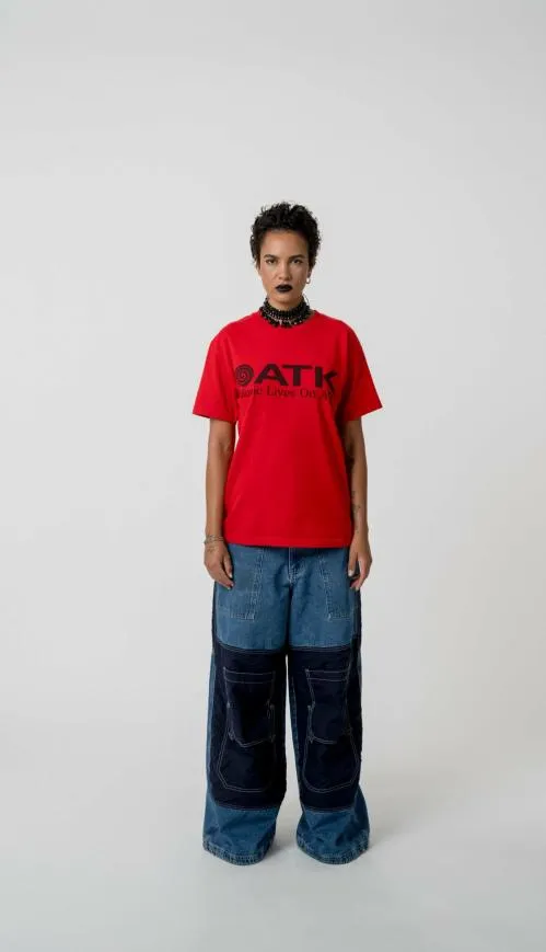 Short Sleeve Men Gallery Dept MUSIC LIVES ON ATK Red