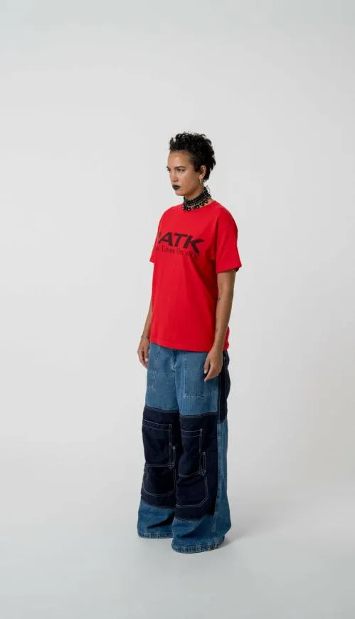 Short Sleeve Men Gallery Dept MUSIC LIVES ON ATK Red