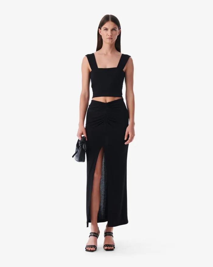 Shorts and Skirts Women IRO ROKAYA SLIT MIDI SKIRT
