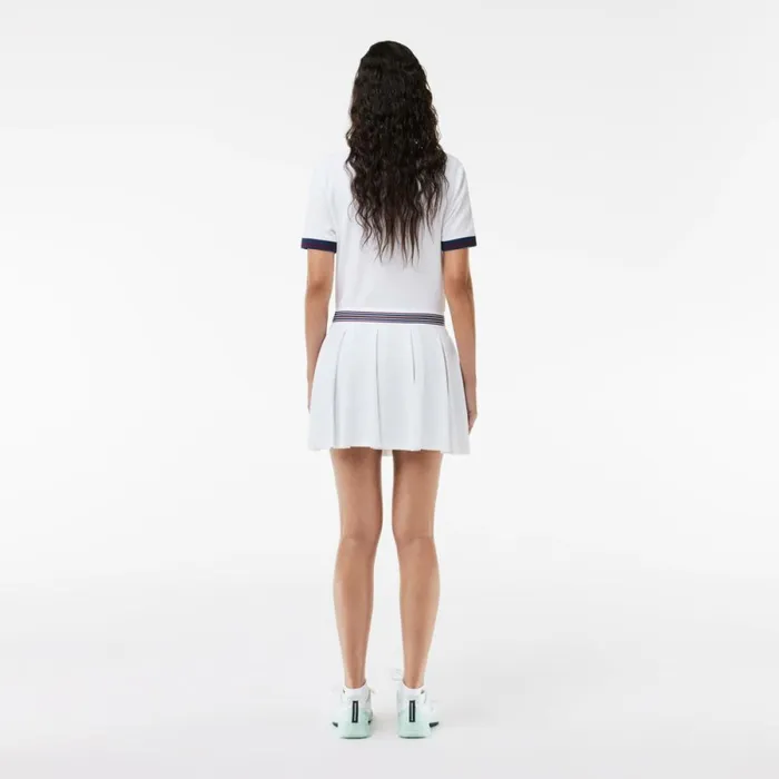 Shorts and Skirts Women Lacoste Women039s Skirt With Integrated Piqu Shorts White 001