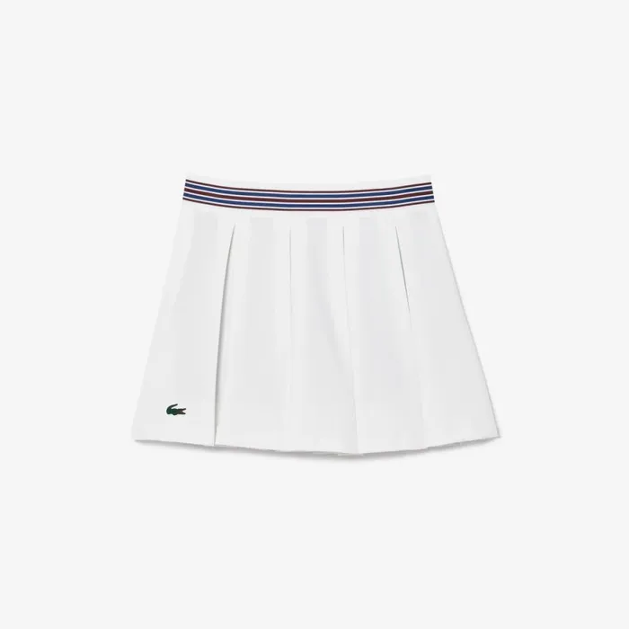 Shorts and Skirts Women Lacoste Women039s Skirt With Integrated Piqu Shorts White 001