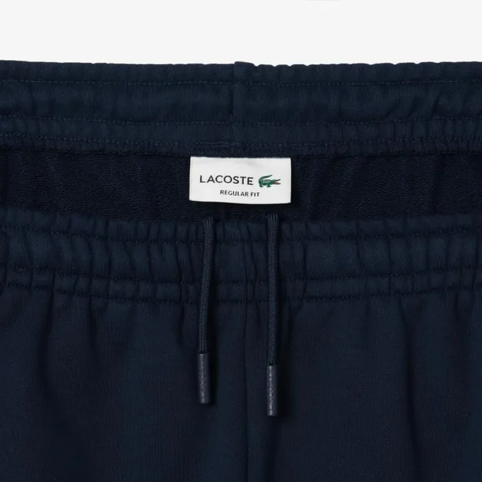 Shorts and Swim Men Lacoste Men039s Colorblock Fleece Shorts Navy Blue Beige Ip7