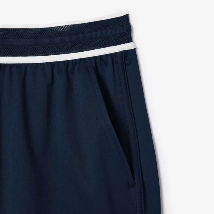 Shorts and Swim Men Lacoste Men039s Lacoste Sport X Daniil Medvedev Tennis Shorts Navy Blue 166