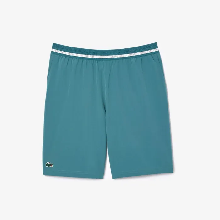 Shorts and Swim Men Lacoste Men039s Lacoste Tennis X Novak Djokovic Shorts Hydro Blue Iy4