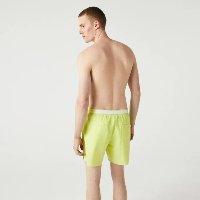 Shorts and Swim Men Lacoste Men039s Light Swim Trunks Flashy Yellow Tuk